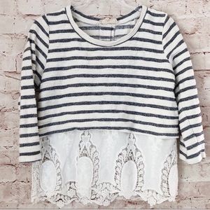 Altar’d State Striped Lace Top